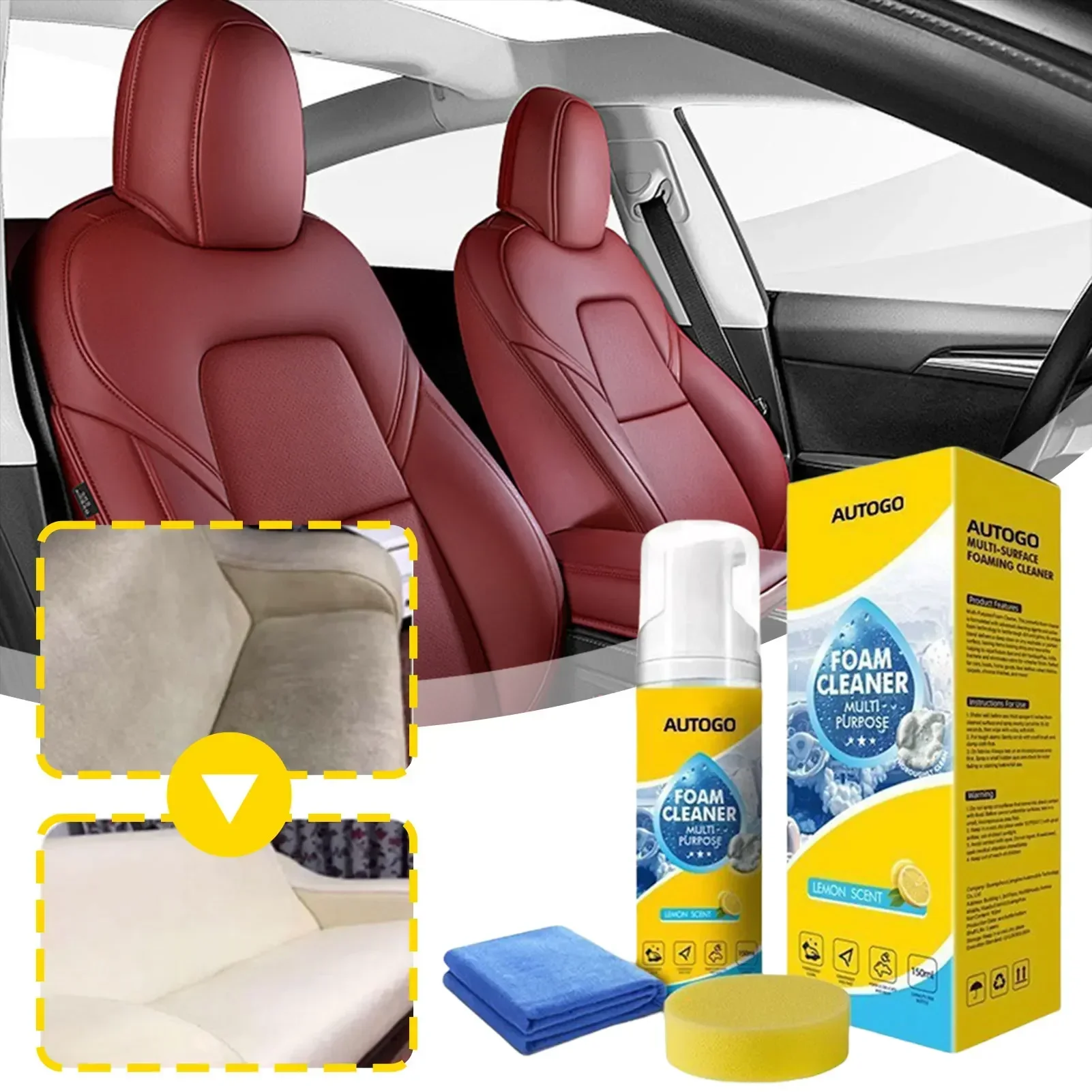 Nettoyant en mousse multi-usag - Leather Cleaner Interior avis et prix